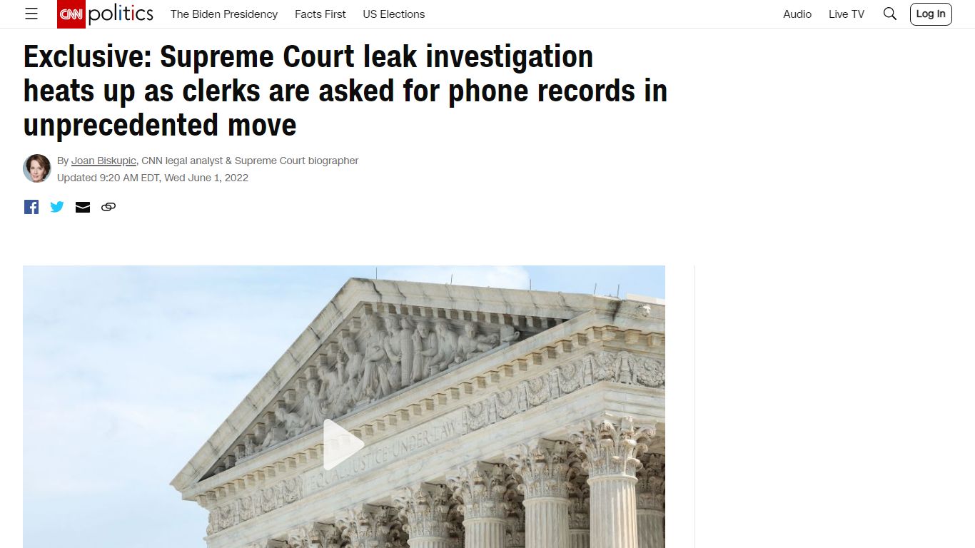 Supreme Court leak investigation heats up as clerks are asked for phone ...